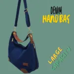 Rh-01 Dark Blue Denim Ladies Hand Bag - Image 2