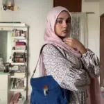 RH-07 Denim Charm Crossbody Bag - Image 7
