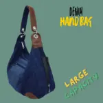 Rh-01 Dark Blue Denim Ladies Hand Bag - Image 3