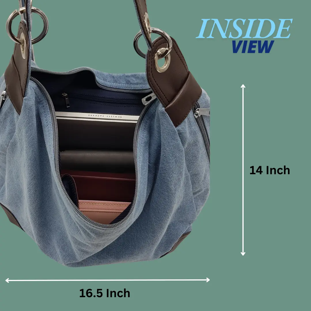 Rh-01 Denim Ladies Hand Bag - Image 5