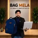 RH-129 Large Capacity Denim Backpack - Image 2